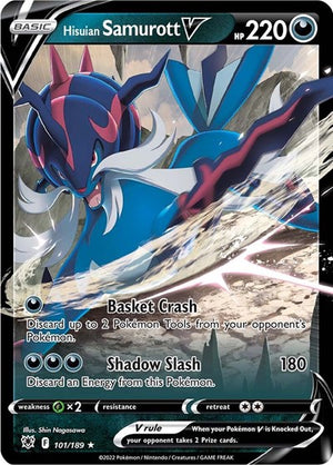 Pokemon TCG - SWSH10: Astral Radiance - Hisuian Samurott V - 101/189 - Holofoil
