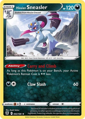 Pokemon TCG - SWSH10: Astral Radiance - Hisuian Sneasler - 093/189 - Holofoil