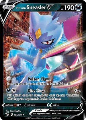 Pokemon TCG - SWSH10: Astral Radiance - Hisuian Sneasler V - 094/189 - Holofoil