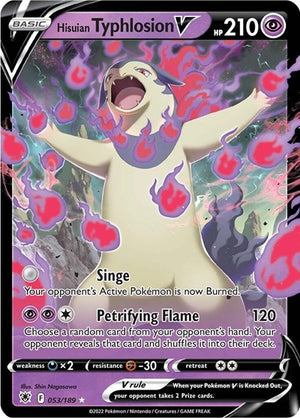 Pokemon TCG - SWSH10: Astral Radiance - Hisuian Typhlosion V - 053/189 - Holofoil