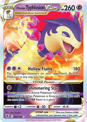 Pokemon TCG - SWSH10: Astral Radiance - Hisuian Typhlosion VSTAR - 054/189 - Holofoil