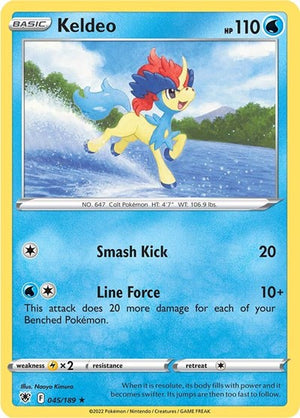 Pokemon TCG - SWSH10: Astral Radiance - Keldeo - 045/189 - Holofoil
