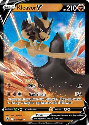 Pokemon TCG - SWSH10: Astral Radiance - Kleavor V - 087/189 - Holofoil