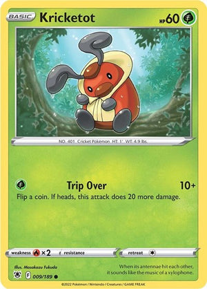 Pokemon TCG - SWSH10: Astral Radiance - Kricketot - 009/189