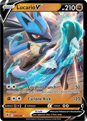 Pokemon TCG - SWSH10: Astral Radiance - Lucario V - 078/189 - Holofoil