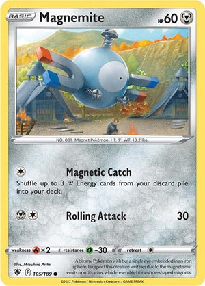 Pokemon TCG - SWSH10: Astral Radiance - Magnemite - 105/189