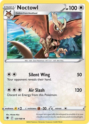 Pokemon TCG - SWSH10: Astral Radiance - Noctowl - 121/189 - Reverse Holofoil