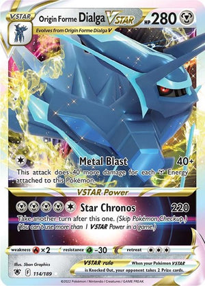 Pokemon TCG - SWSH10: Astral Radiance - Origin Forme Dialga VSTAR - 114/189 - Holofoil