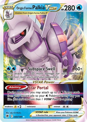 Pokemon TCG - SWSH10: Astral Radiance - Origin Forme Palkia VSTAR - 040/189 - Holofoil