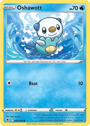 Pokemon TCG - SWSH10: Astral Radiance - Oshawott - 041/189