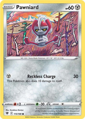 Pokemon TCG - SWSH10: Astral Radiance - Pawniard - 115/189