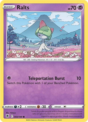 Pokemon TCG - SWSH10: Astral Radiance - Ralts - 060/189