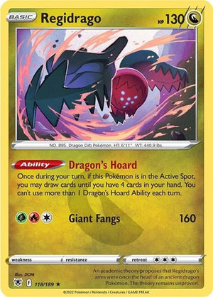 Pokemon TCG - SWSH10: Astral Radiance - Regidrago - 118/189