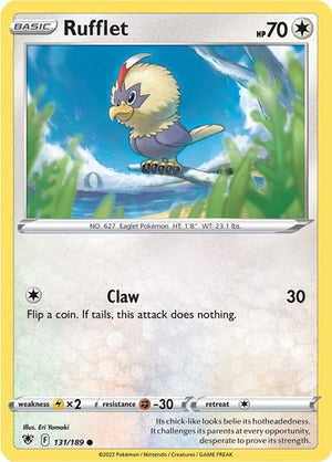 Pokemon TCG - SWSH10: Astral Radiance - Rufflet - 131/189
