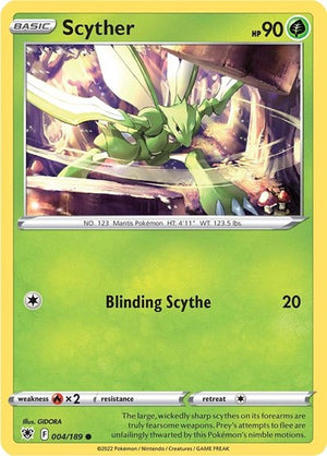Pokemon TCG - SWSH10: Astral Radiance - Scyther - 004/189
