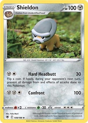 Pokemon TCG - SWSH10: Astral Radiance - Shieldon - 109/189 - Reverse Holofoil