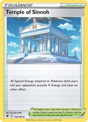 Pokemon TCG - SWSH10: Astral Radiance - Temple of Sinnoh - 155/189 - Reverse Holofoil
