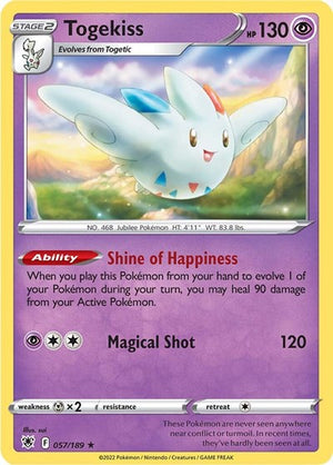 Pokemon TCG - SWSH10: Astral Radiance - Togekiss - 057/189 - Holofoil