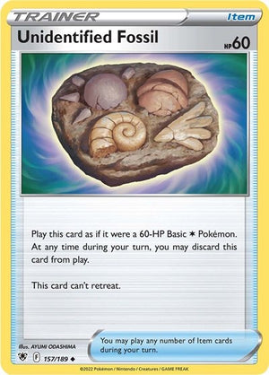 Pokemon TCG - SWSH10: Astral Radiance - Unidentified Fossil - 157/189