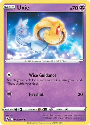 Pokemon TCG - SWSH10: Astral Radiance - Uxie - 065/189
