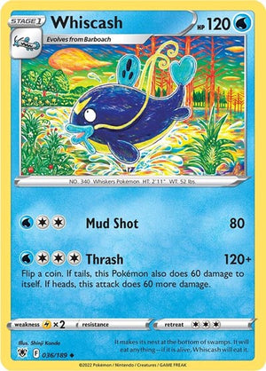Pokemon TCG - SWSH10: Astral Radiance - Whiscash - 036/189
