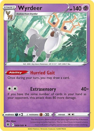 Pokemon TCG - SWSH10: Astral Radiance - Wyrdeer - 069/189 - Holofoil