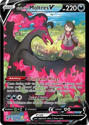 Pokemon TCG - SWSH10: Astral Radiance Trainer Gallery - Galarian Moltres V - TG20/TG30 - Holofoil