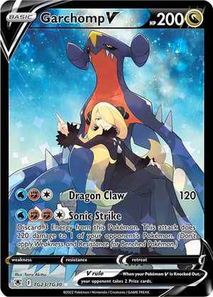 Pokemon TCG - SWSH10: Astral Radiance Trainer Gallery - Garchomp V - TG23/TG30 - Holofoil