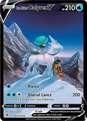 Pokemon TCG - SWSH10: Astral Radiance Trainer Gallery - Ice Rider Calyrex V - TG14/TG30 - Holofoil