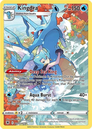 Pokemon TCG - SWSH10: Astral Radiance Trainer Gallery - Kingdra - TG03/TG30 - Holofoil