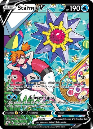 Pokemon TCG - SWSH10: Astral Radiance Trainer Gallery - Starmie V - TG13/TG30 - Holofoil