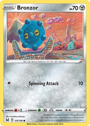 Pokemon TCG - SWSH11: Lost Origin - Bronzor - 125/196