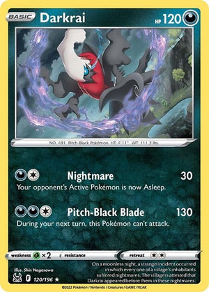 Pokemon TCG - SWSH11: Lost Origin - Darkrai - 120/196 - Reverse Holofoil