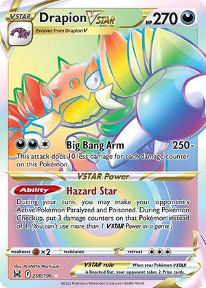 Pokemon TCG - SWSH11: Lost Origin - Drapion VSTAR - 200/196 - Holofoil