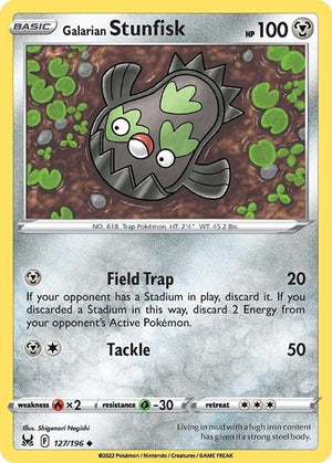 Pokemon TCG - SWSH11: Lost Origin - Galarian Stunfisk - 127/196
