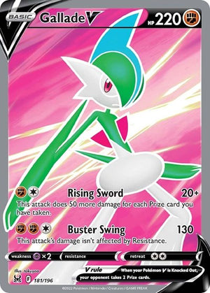 Pokemon TCG - SWSH11: Lost Origin - Gallade V - 181/196 - Holofoil