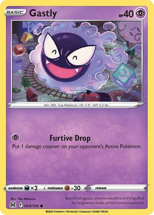 Pokemon TCG - SWSH11: Lost Origin - Gastly - 064/196