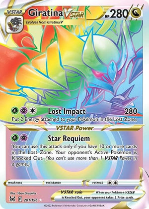 Pokemon TCG - SWSH11: Lost Origin - Giratina VSTAR - 201/196 - Holofoil