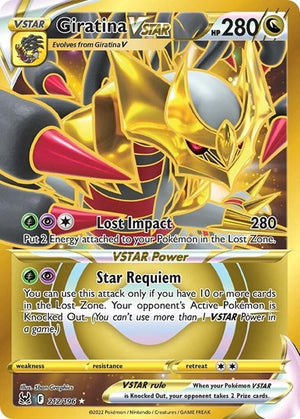 Pokemon TCG - SWSH11: Lost Origin - Giratina VSTAR - 212/196 - Holofoil