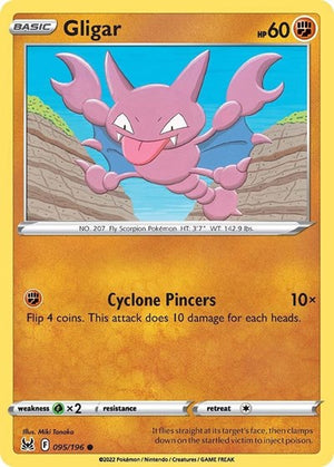 Pokemon TCG - SWSH11: Lost Origin - Gligar - 095/196