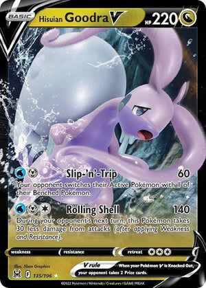 Pokemon TCG - SWSH11: Lost Origin - Hisuian Goodra V - 135/196 - Holofoil
