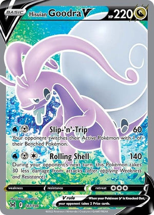 Pokemon TCG - SWSH11: Lost Origin - Hisuian Goodra V - 187/196 - Holofoil