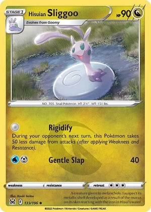 Pokemon TCG - SWSH11: Lost Origin - Hisuian Sliggoo - 133/196 - Reverse Holofoil