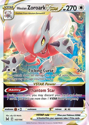 Pokemon TCG - SWSH11: Lost Origin - Hisuian Zoroark VSTAR - 147/196 - Holofoil