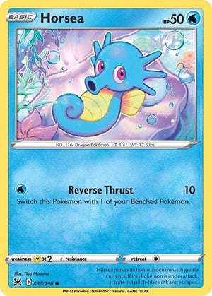 Pokemon TCG - SWSH11: Lost Origin - Horsea - 035/196 - Reverse Holofoil