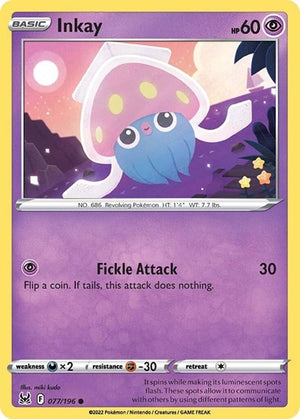 Pokemon TCG - SWSH11: Lost Origin - Inkay - 077/196