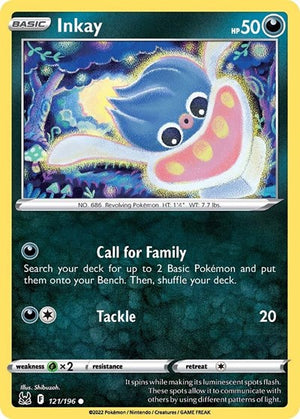 Pokemon TCG - SWSH11: Lost Origin - Inkay - 121/196 - Reverse Holofoil