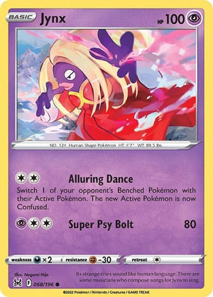 Pokemon TCG - SWSH11: Lost Origin - Jynx - 068/196