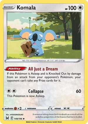 Pokemon TCG - SWSH11: Lost Origin - Komala - 149/196 - Reverse Holofoil