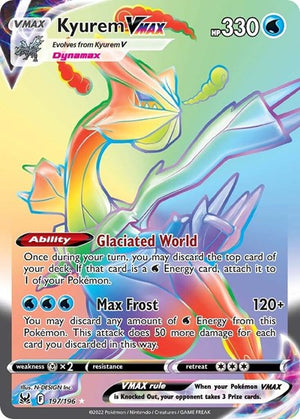 Pokemon TCG - SWSH11: Lost Origin - Kyurem VMAX - 197/196 - Holofoil